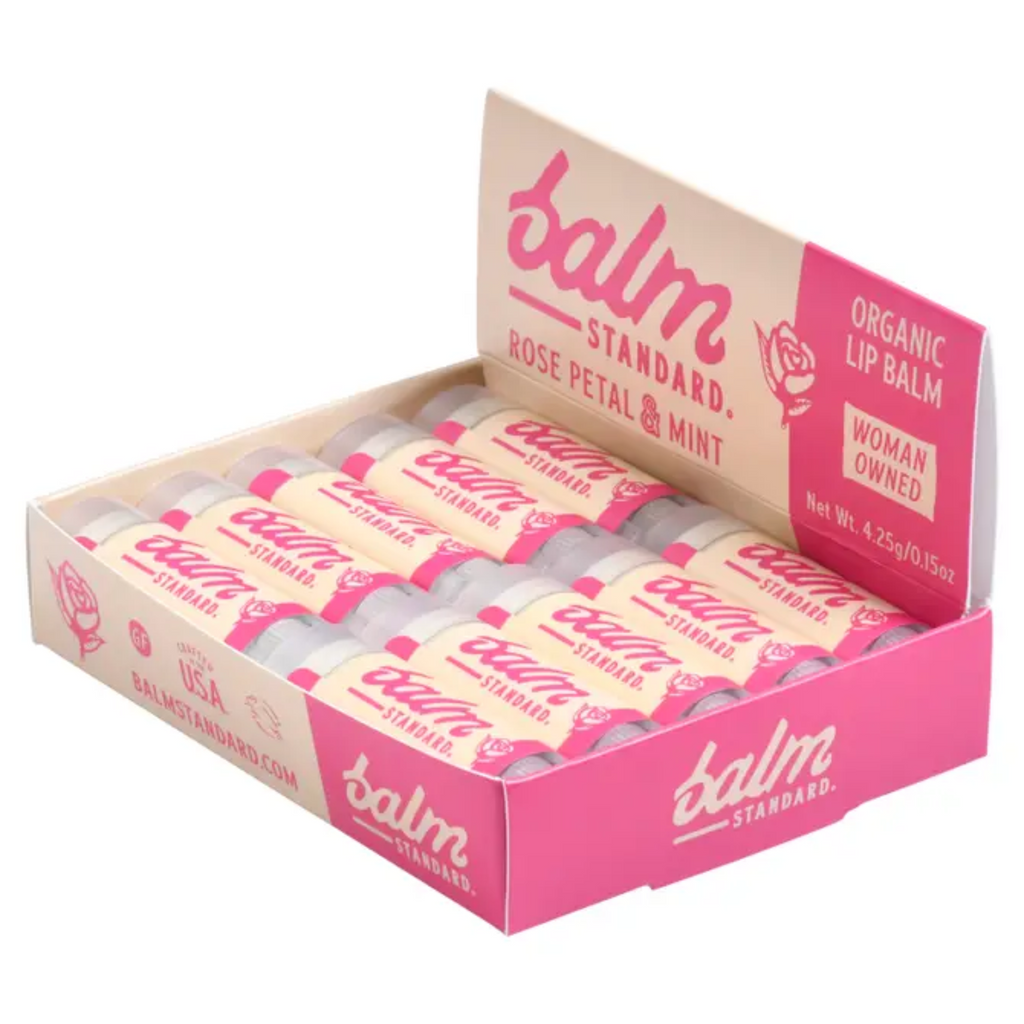 Rose Petal + Mint | Best Organic Lip Balm – Balm Standard