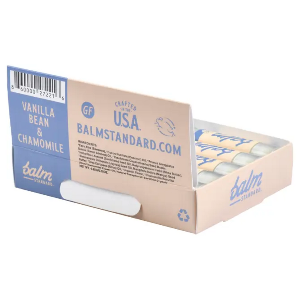 Vanilla Bean + Blue Chamomile | Best Organic Lip Balm – Balm Standard